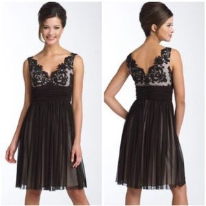 Maggy London Lace Bodice Mesh Dress - Size 10